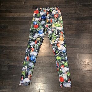 Ugly Xmas Sweater Leggings Christmas Tights - Women's SZ Small